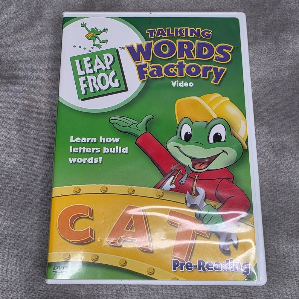 Leap Frog Talking Words Factory Pre-Reading Word Building (DVD, 2003, Warner)
